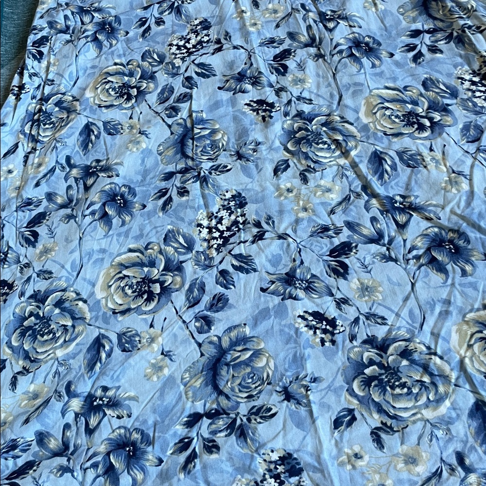 California Concepts Vintage Blue Floral Maxi Denim y2k 90s Maxi Dress - Picture 11 of 11